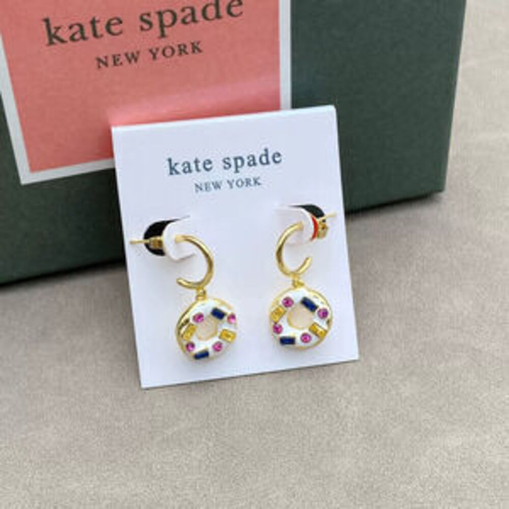 kate spade Donut Earrings Colorful Enamel